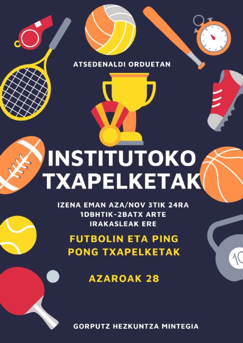 INSTITUTOKO TXAPELKETAK